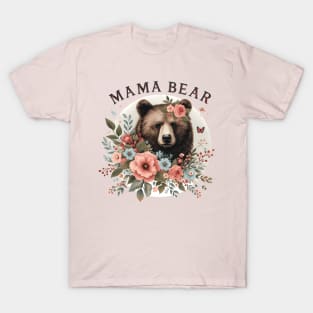 Floral Mama Bear T-Shirt